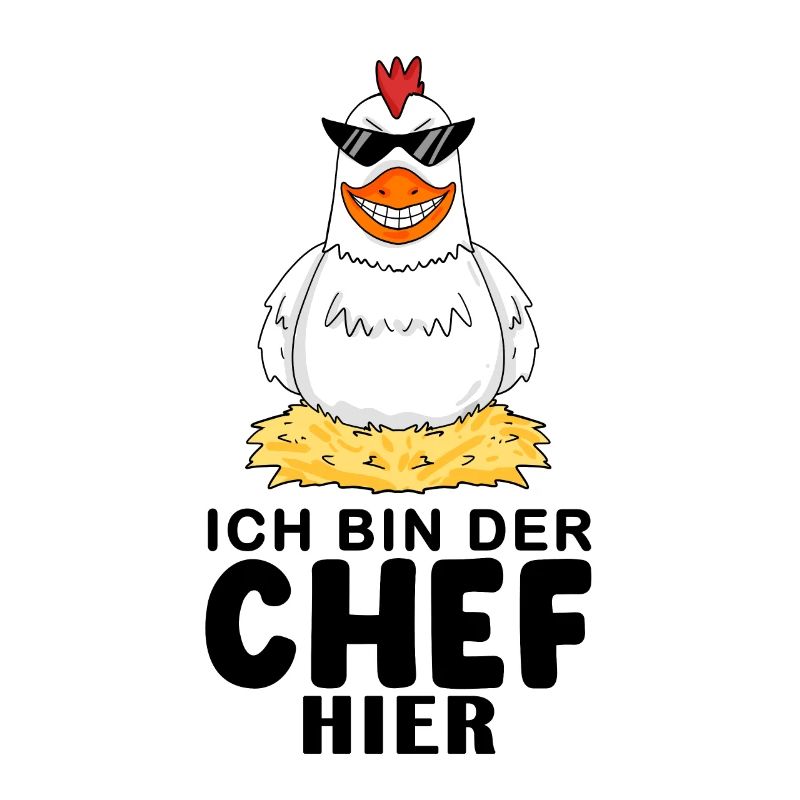 cooles Huhn Chef Spruch