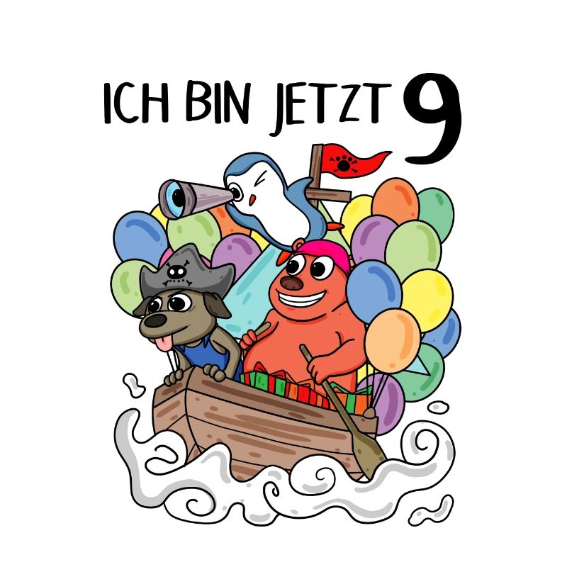 9 Geburtstag Piratenschiff Kindergeburtstag