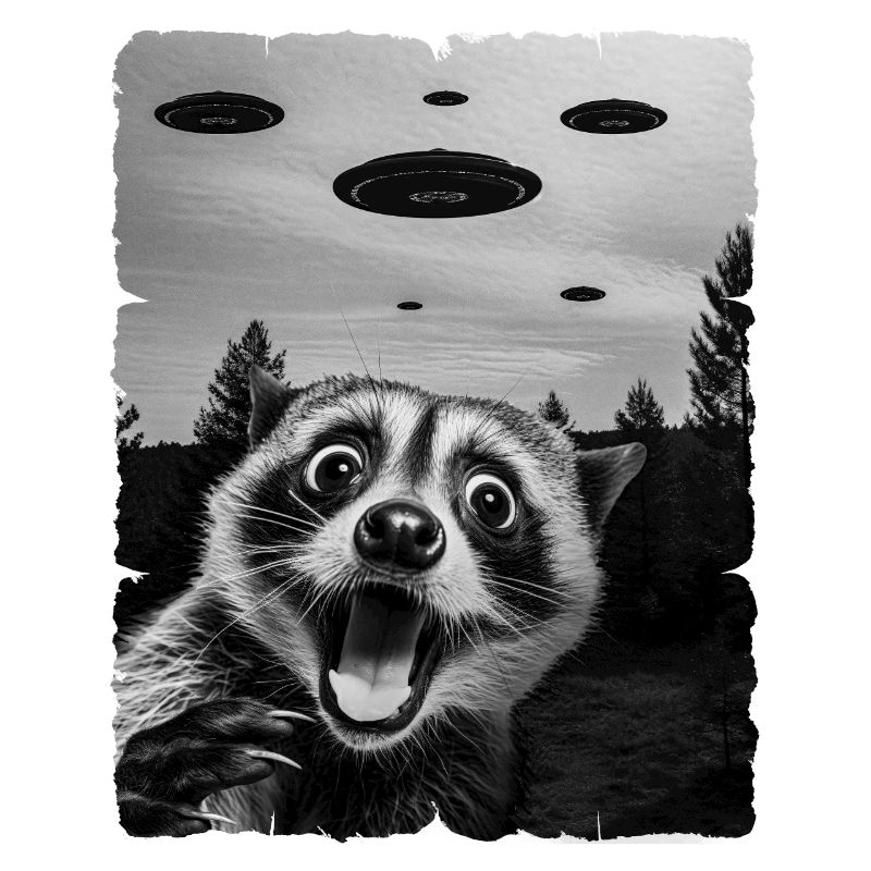 Waschbär Auserirdisch Invasion Uap Weirdcore