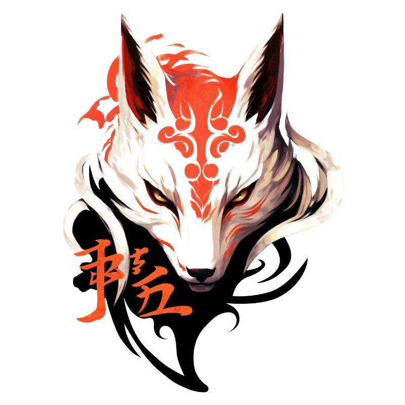 Fox Mask Kumiho Japan Kitsune Samurai Anime