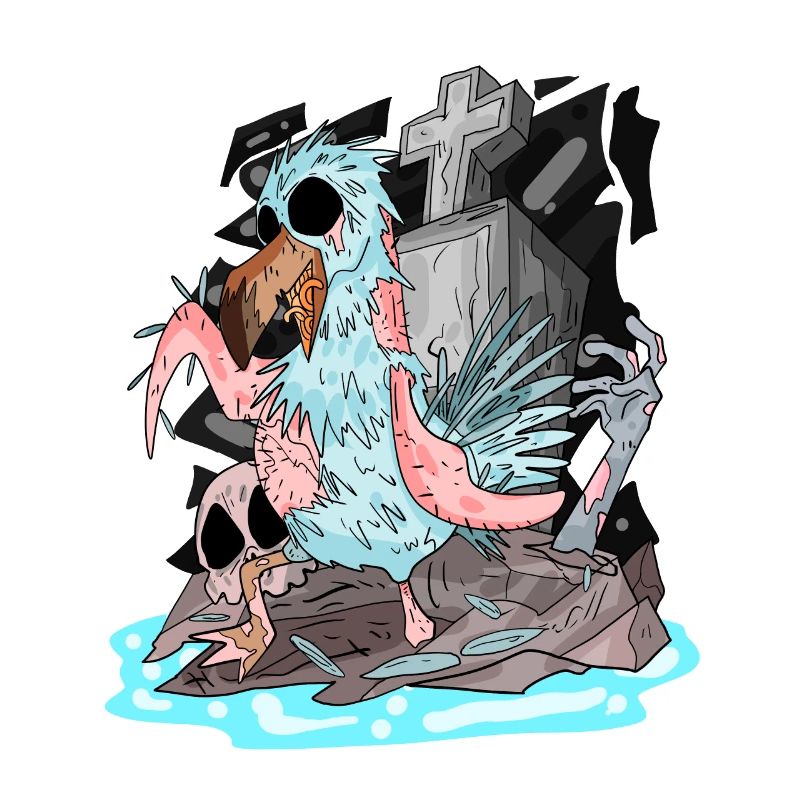 Mouette zombie