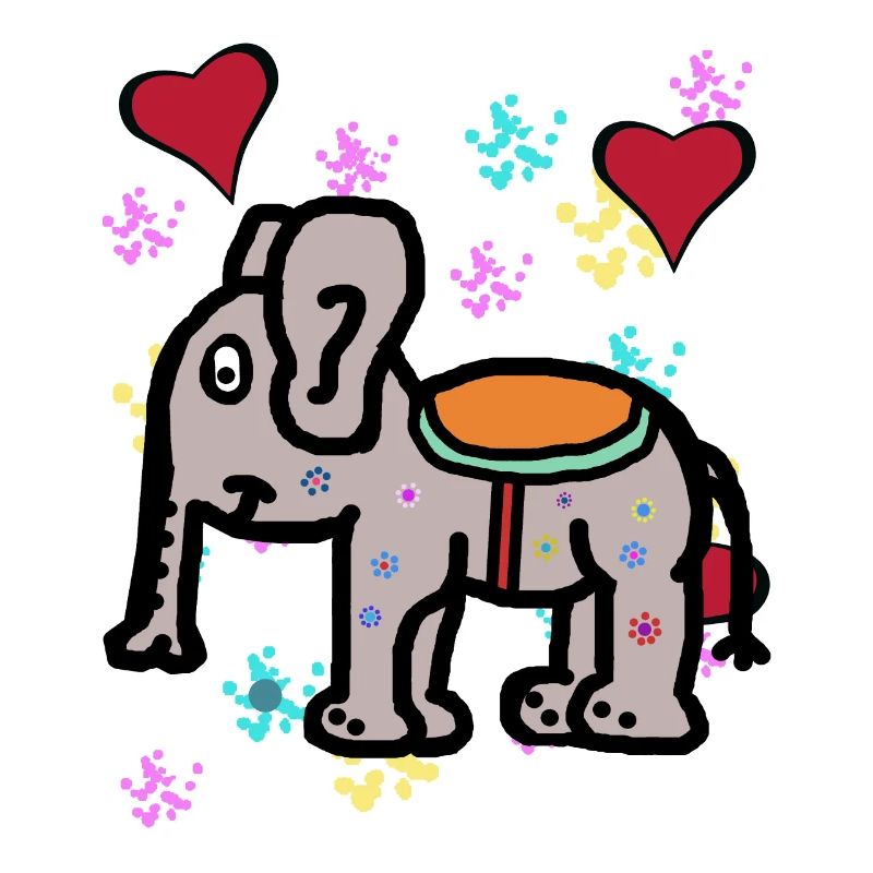 India Elephant Elephant Proboscis Pachyderm Children