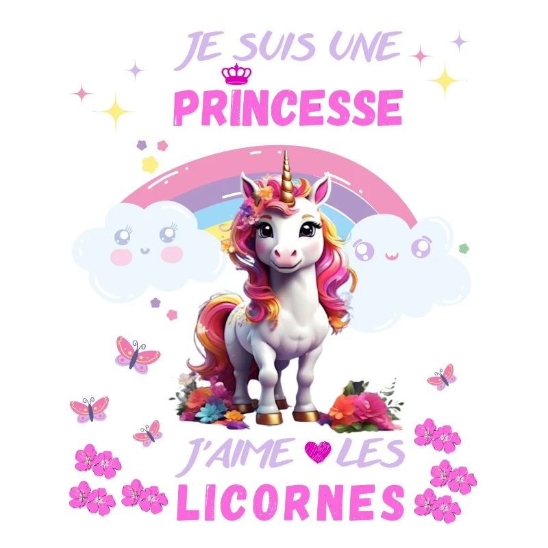 Ich bin eine Prinzessin, ich liebe Einhörner