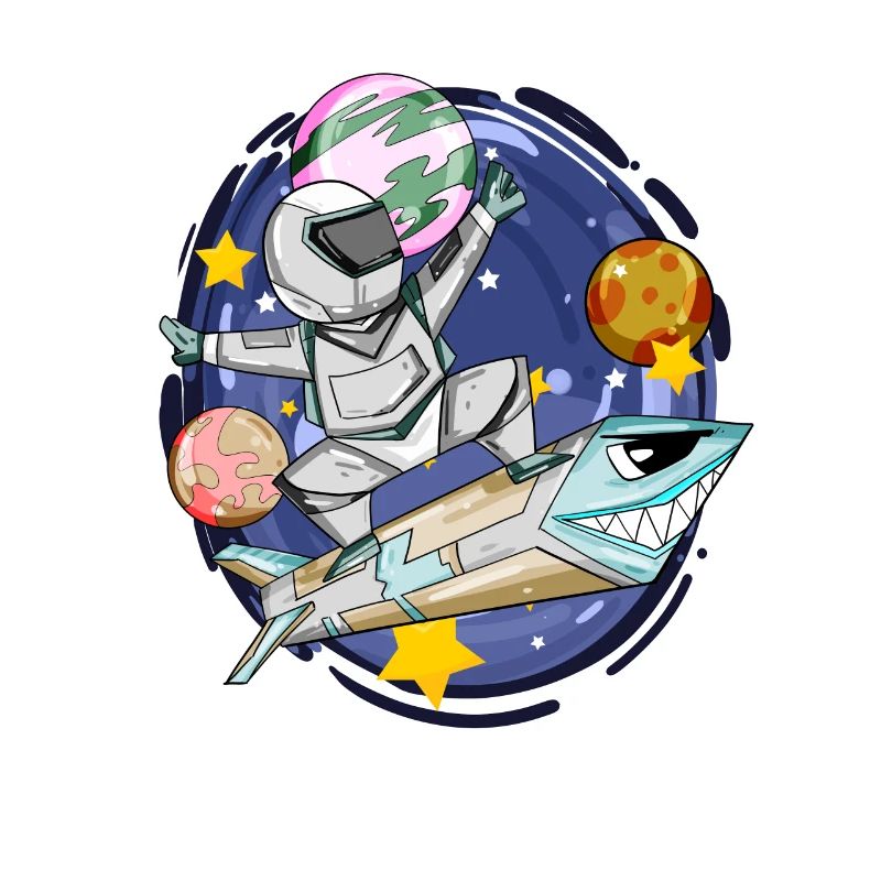 Astronaute dans l’espace - Motif d’astronaute pour enfants