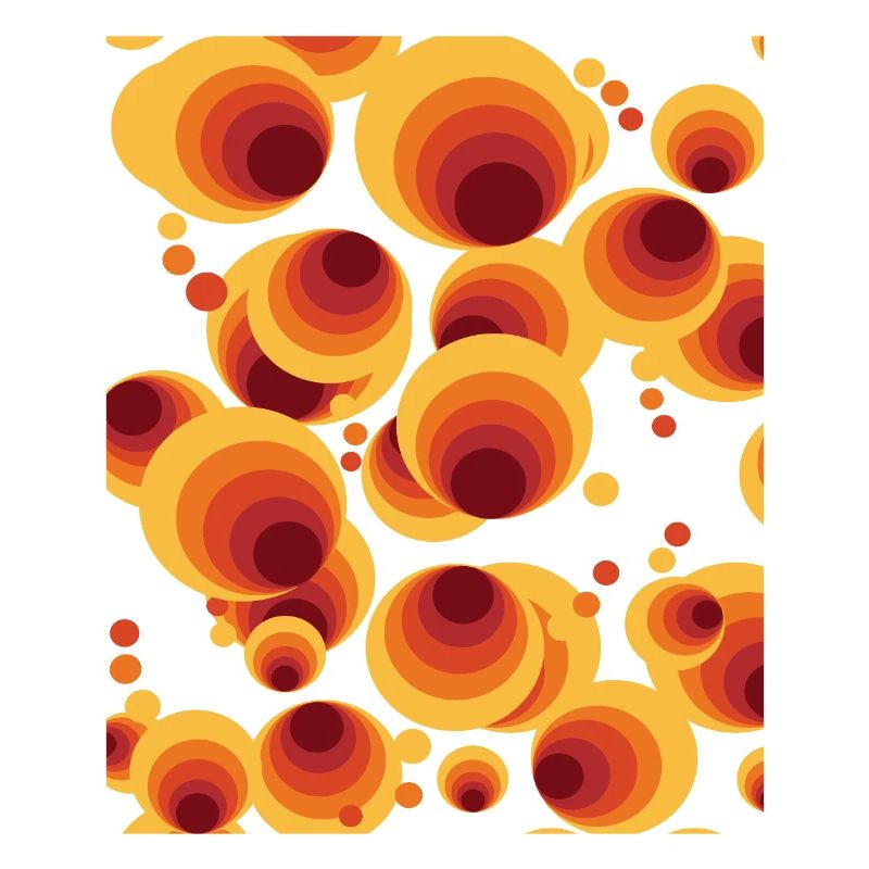 Abstract Polka Dots Circle Pattern