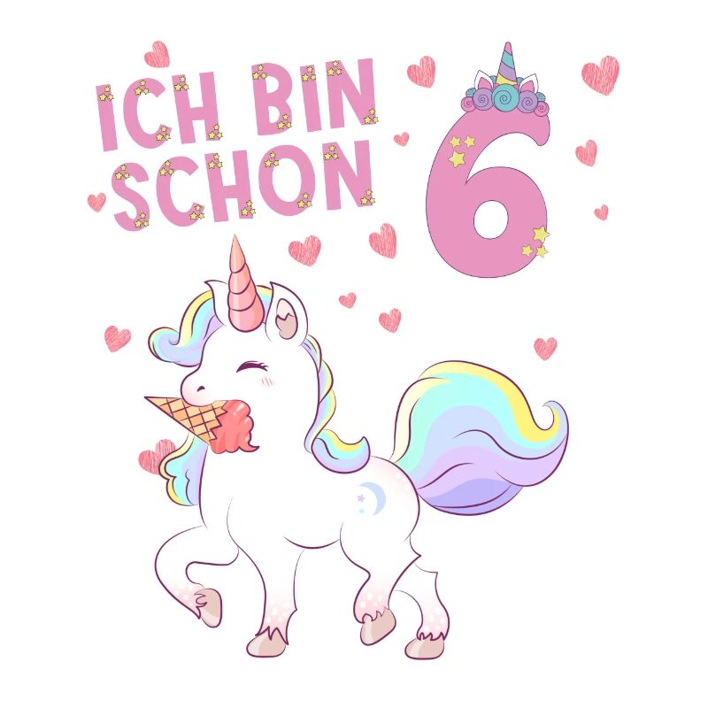 ich bin schon 6 Einhorn