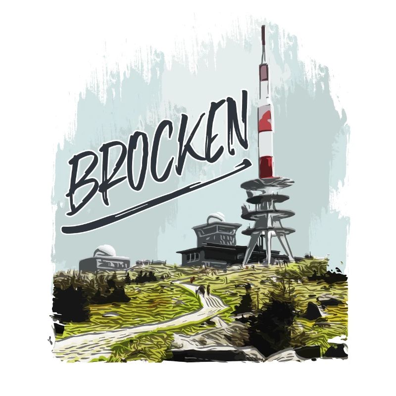 Brocken transmitter and second-hand shop