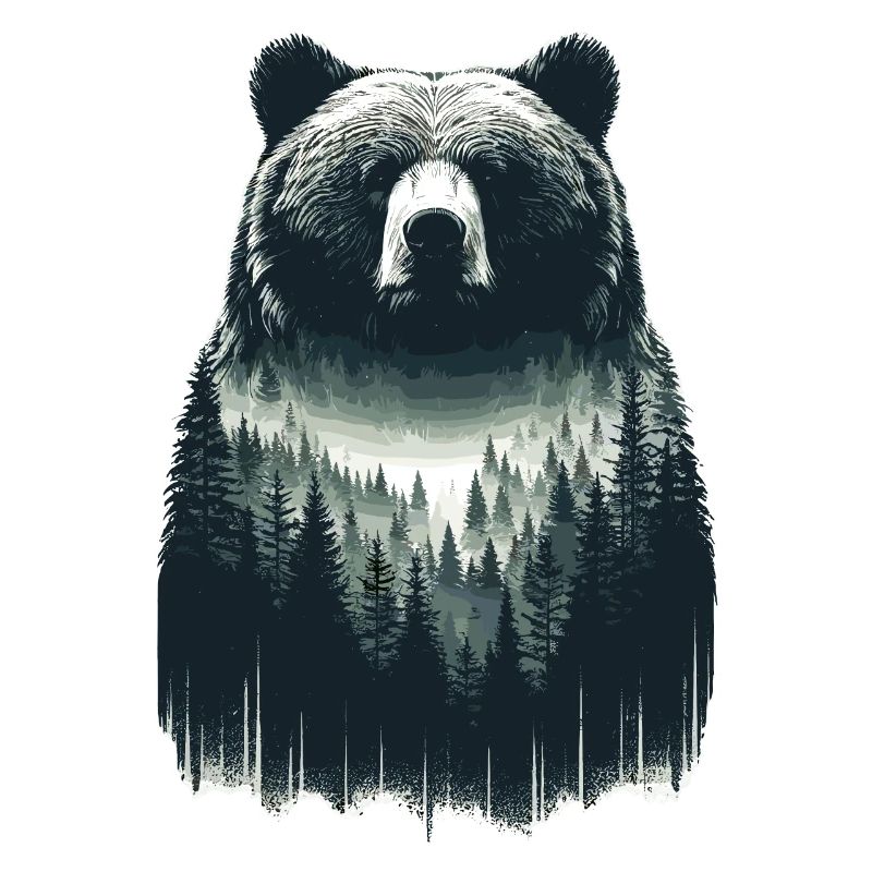 Bears Forest Art