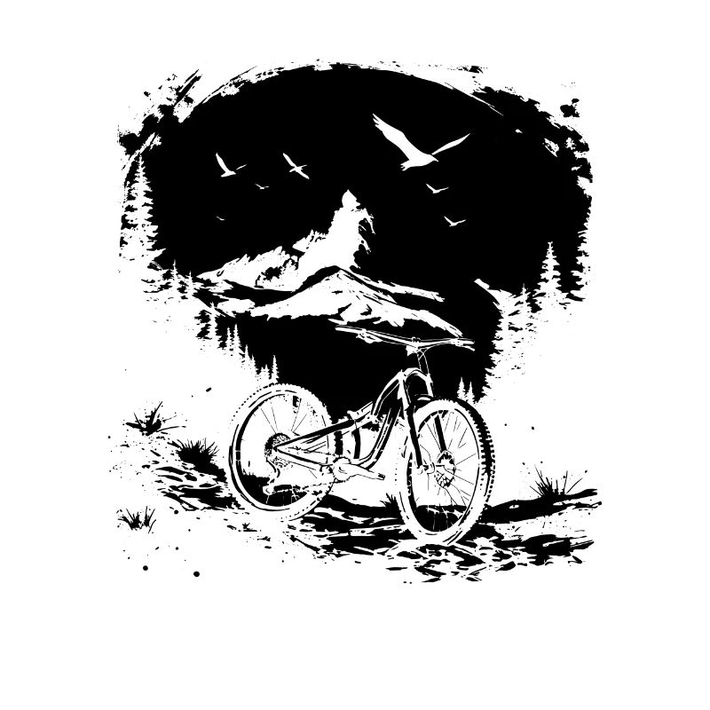 Mountain Biking Sketch
