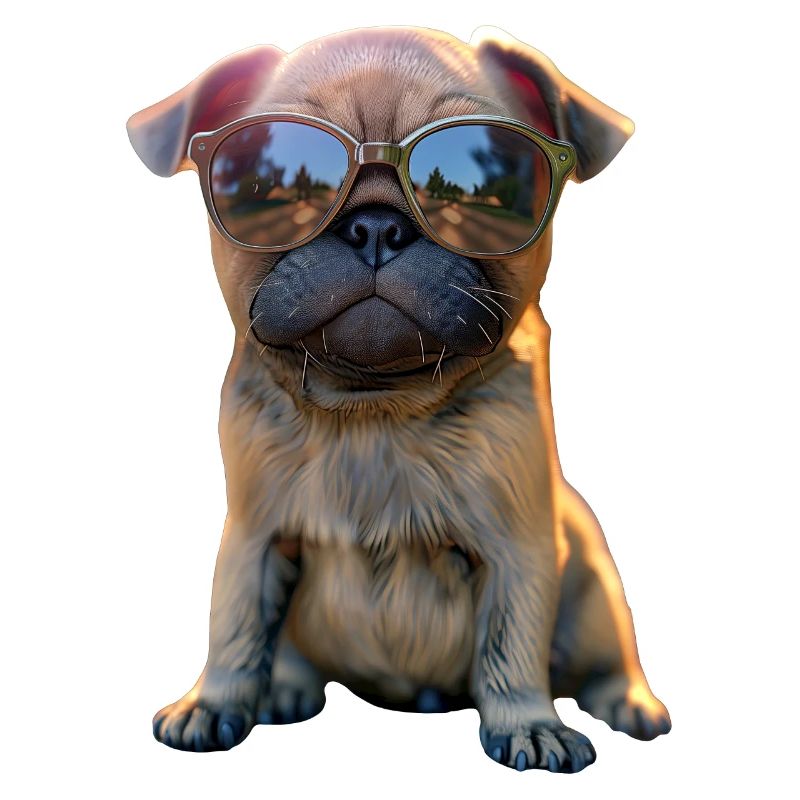 Mops Beige Hunde Liebe Carlin Kleiner Süßer Mops
