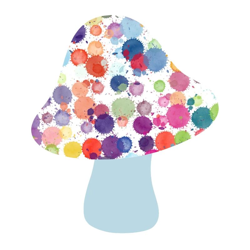 Mushroom Lucky Charm Fall Dots Colorful Kids Dots