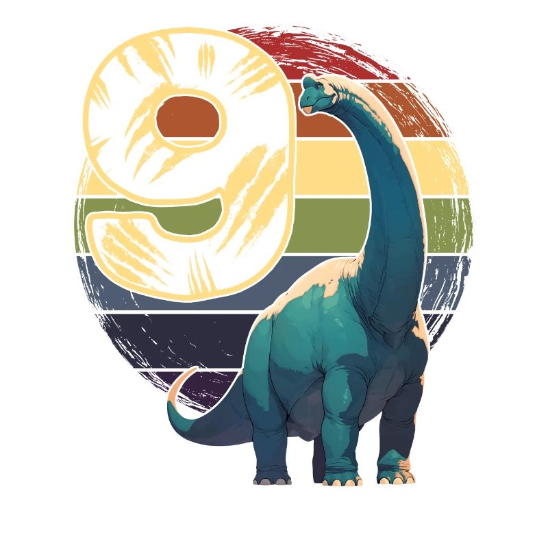 Brachiosaurus 9 Years 9th Birthday Gift