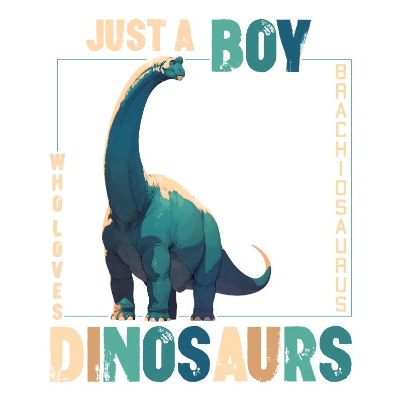 Nur Ein Junge Der Dinosaurier Liebt Brachiosaurus