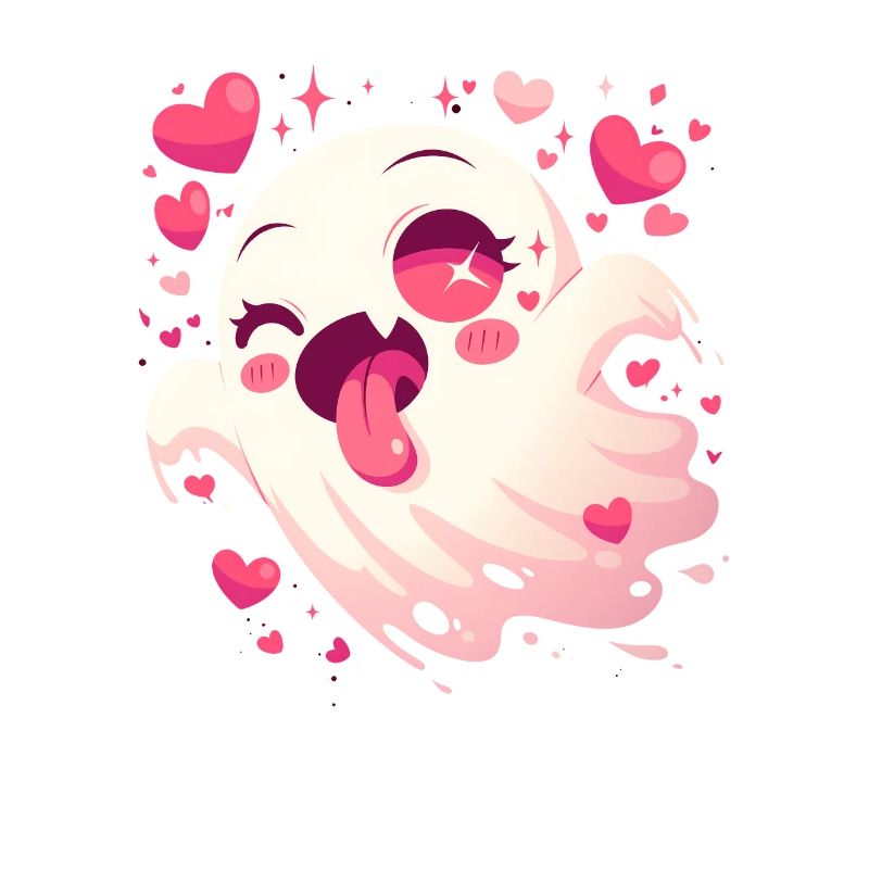 Cute Ghost Ghost Heart Halloween Spooky