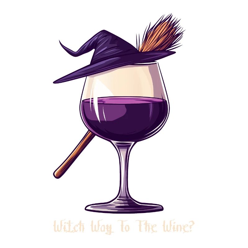 Halloween Witch Wine Wine Glass Wine Drinker Gift