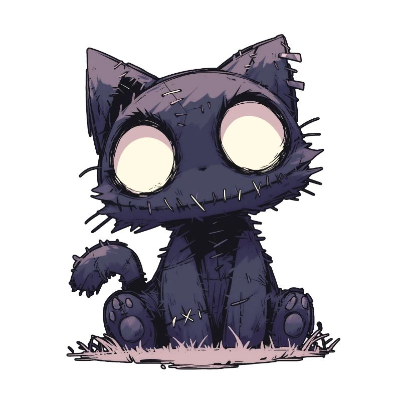Dead Cat Doll Katze Gothic Puppe Goth Kawaii