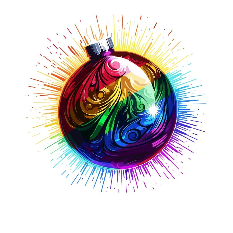 Regenbogen Weihnachtskugel LGBTQ Weihnachten