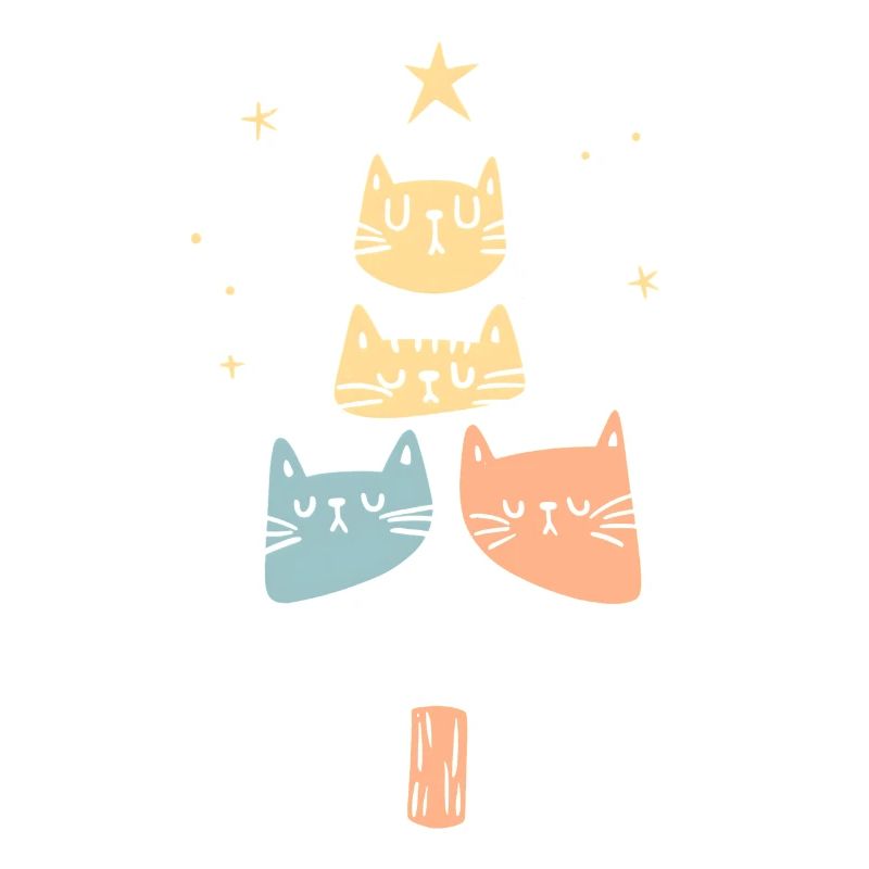 Weihnachtskatzen Katzen Weihnachtsbaum Geschenk