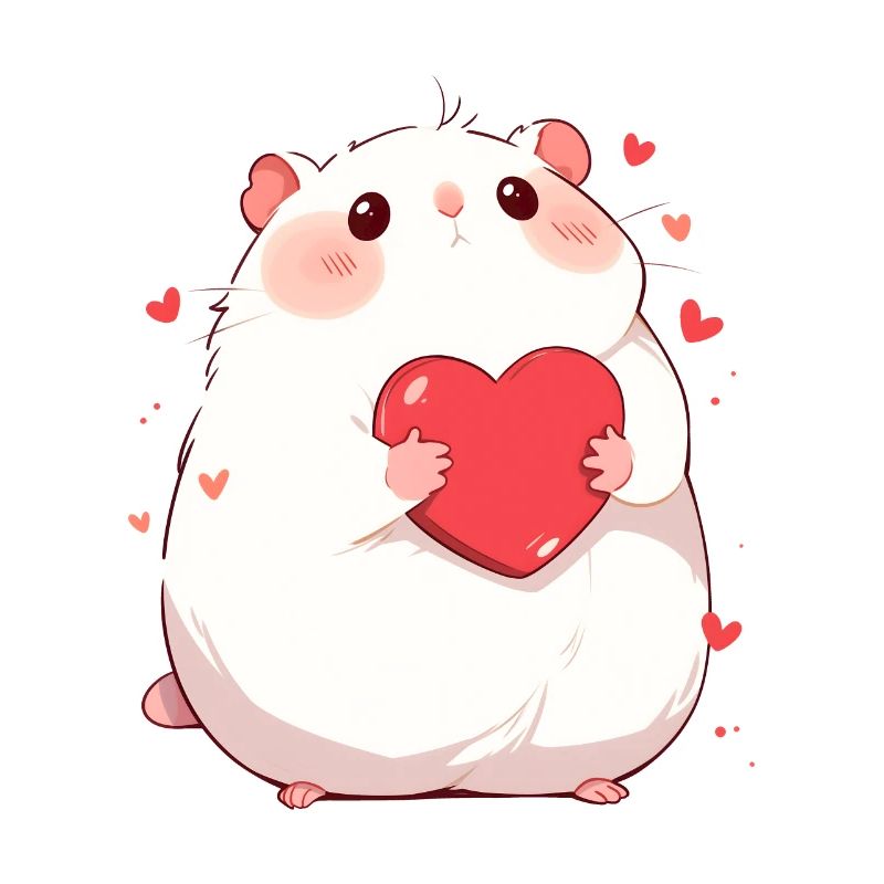 Herz Hamster Liebe Valentinstag Geschenk