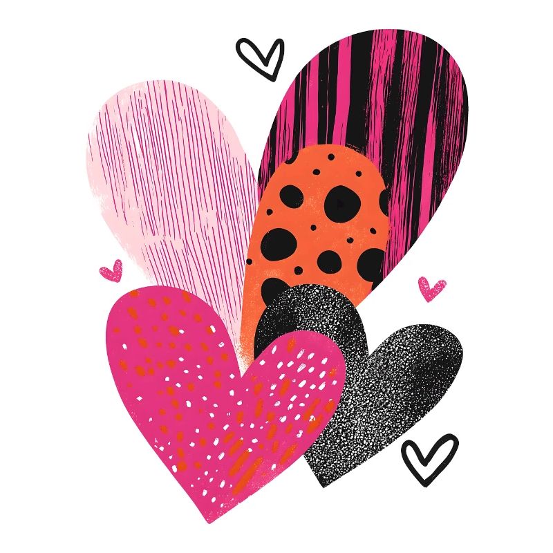 Herzen Liebe Valentinstag Herzmuster Geschenk