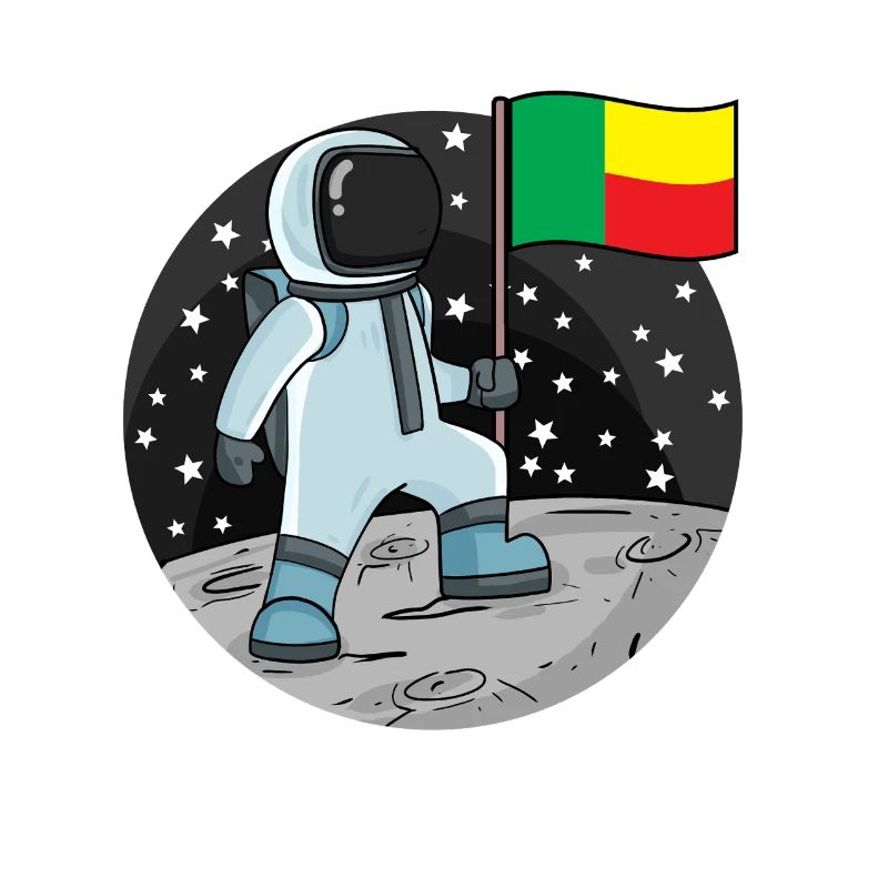 Drapeau astronaute Bénin