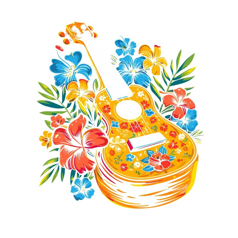 Ukulele Cartoon Style