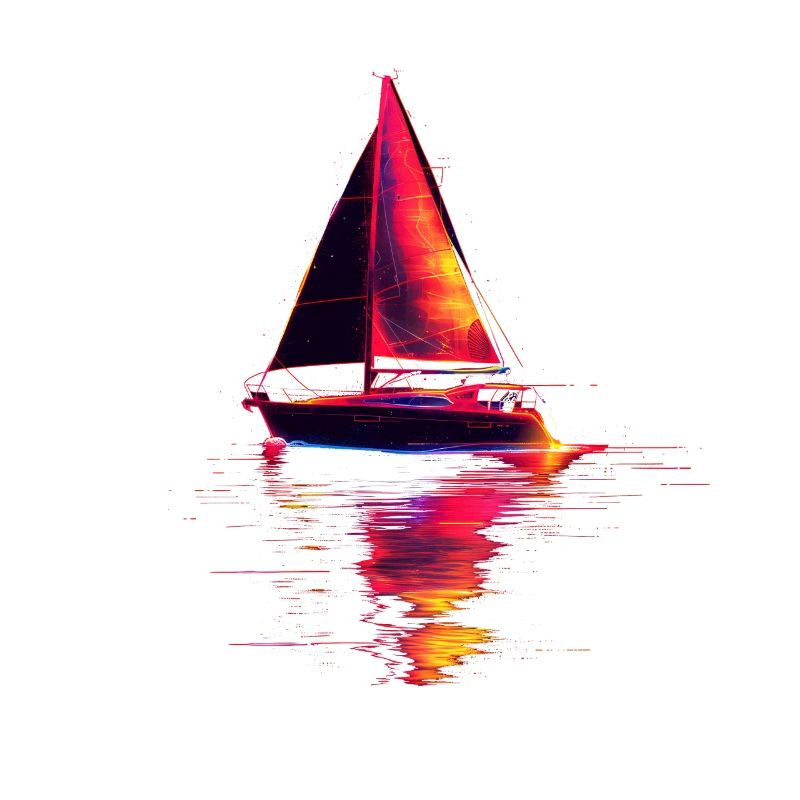 Sailing ship Retrowave