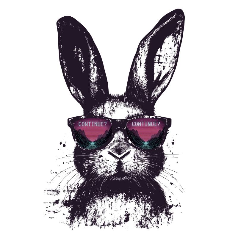 Lunettes de soleil Bunny Retro Synthwave Gaming Gift
