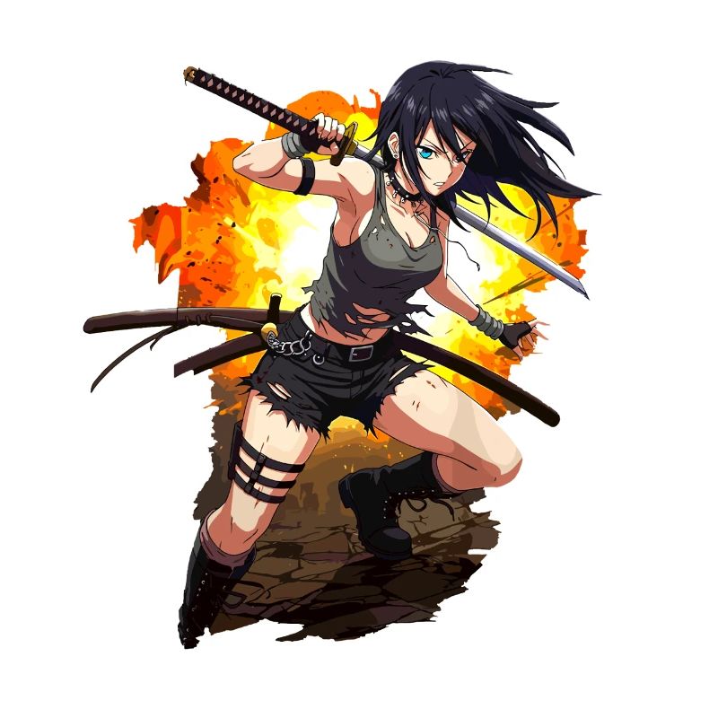 Anime Warrior Action Shot