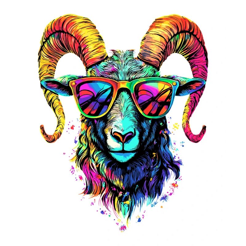 Widder Mufflon Aries Wilde Schafe Männliches Schaf