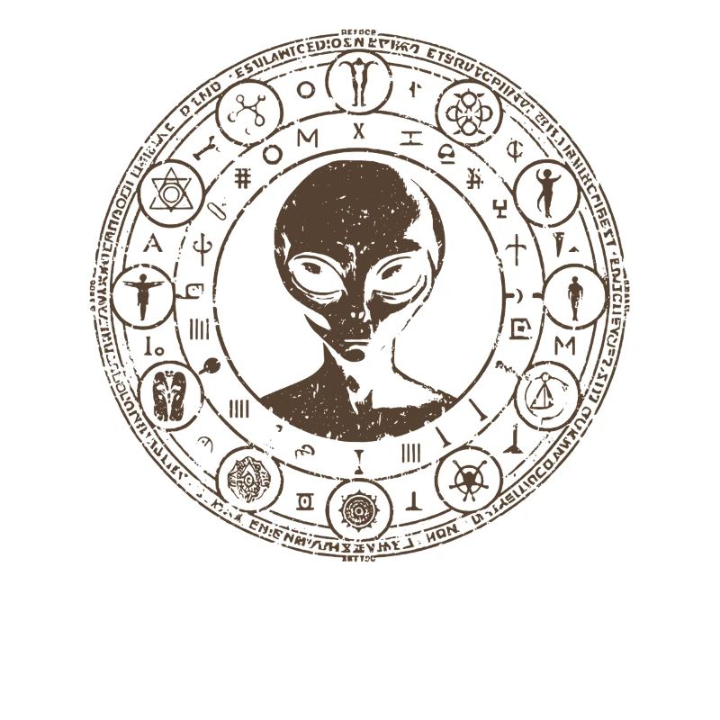 Conception de constellation extraterrestre mystique