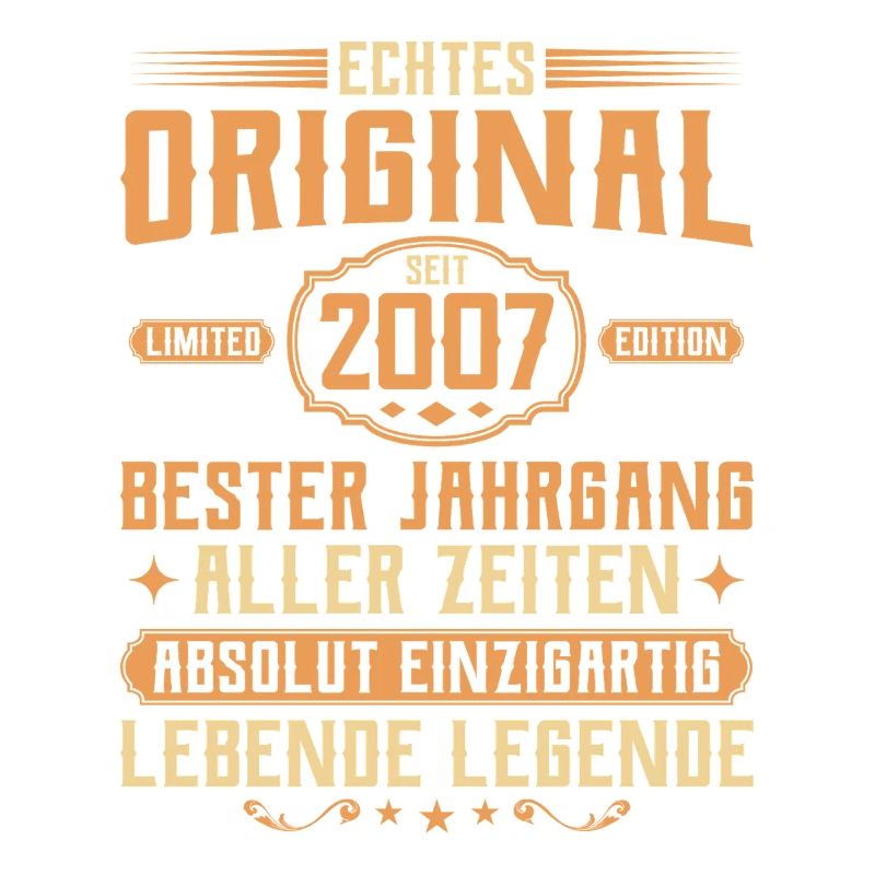 Echtes Original seit 2007 - 18. Geburtstag
