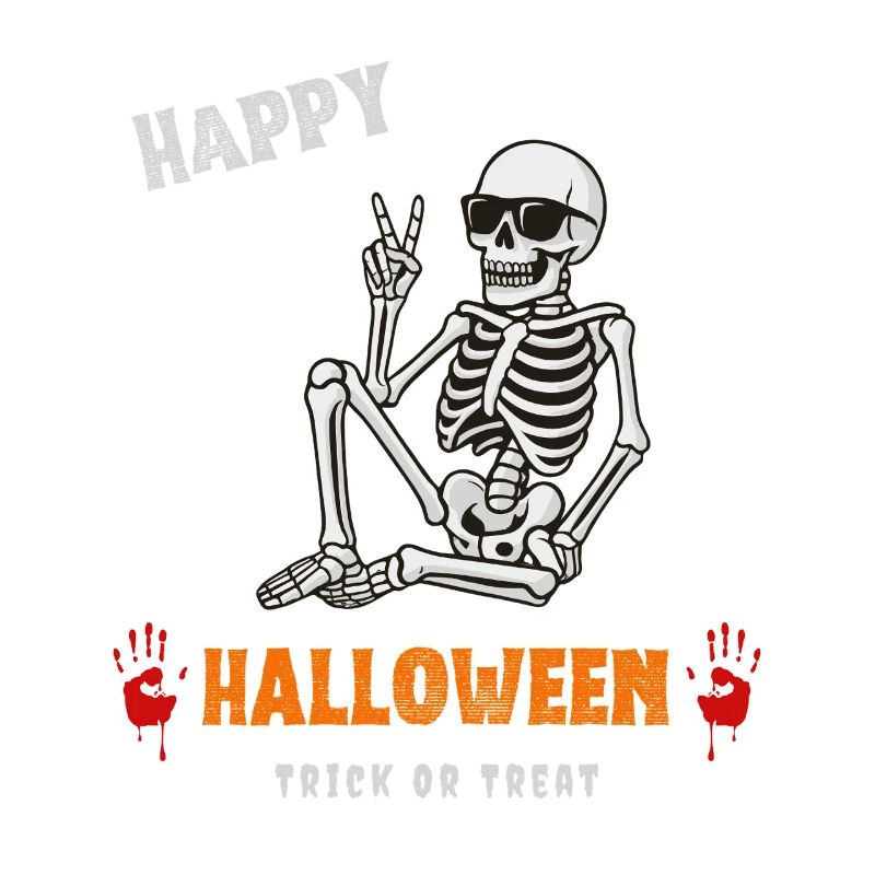 Odeur d’Halloween avec squelette