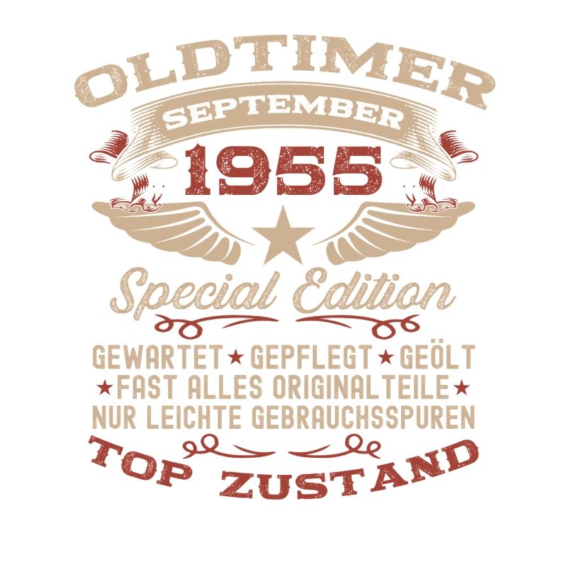 70. Geburtstag Geschenk Oldtimer September 1955