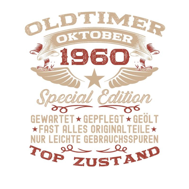 65. Geburtstag Geschenk Oldtimer Oktober 1960