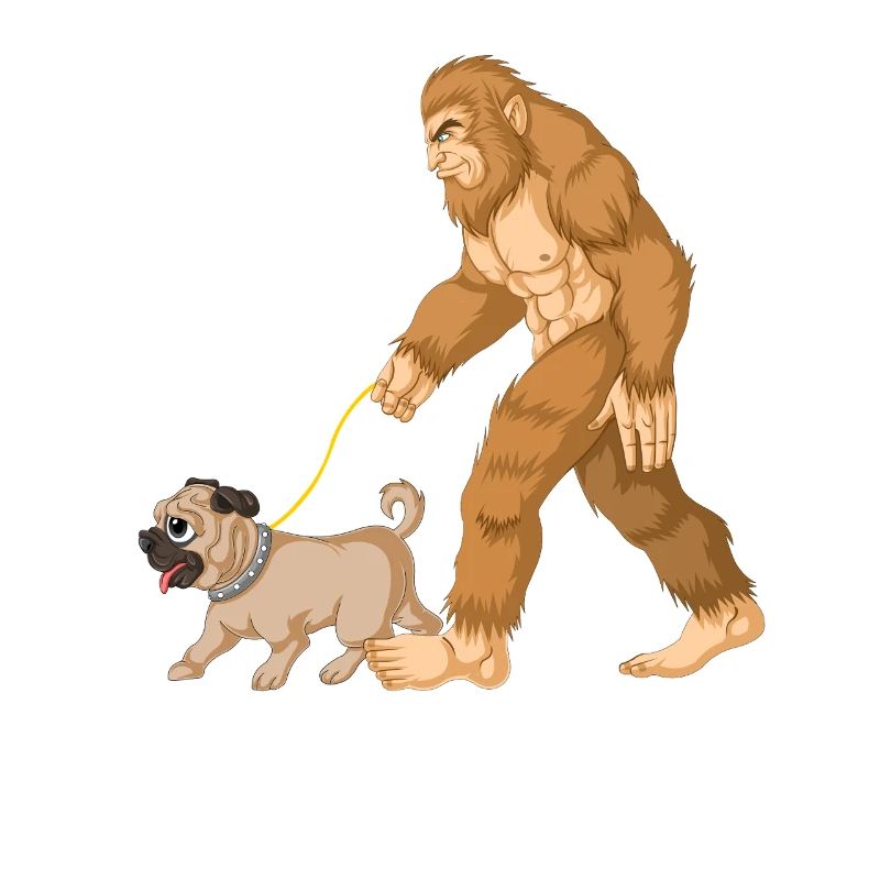 Bigfoot Laufender Mops