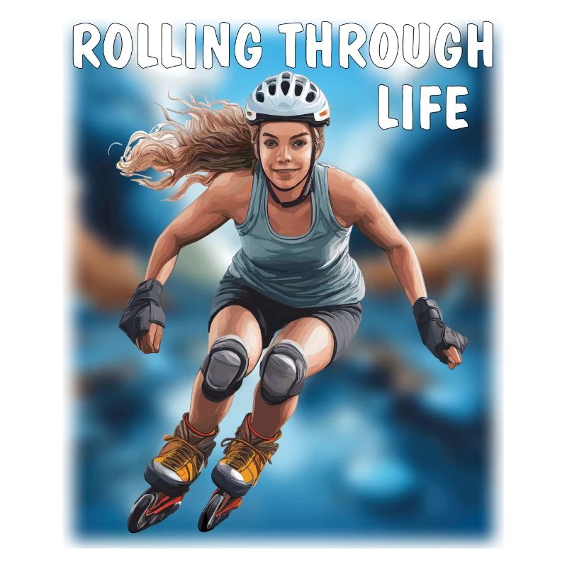 WOMEN'S ROLLER SKATES ROLLING THROUGH LIFE