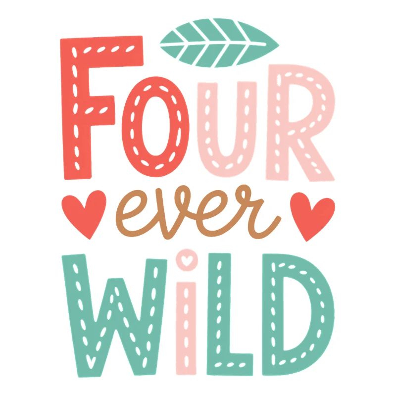 4. Geburtstag Four Ever Wild Kinder 4 Geschenk