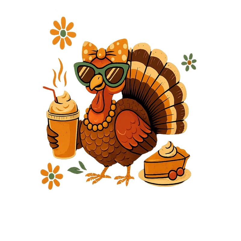 Dinde buvant du café arc Thanksgiving idée