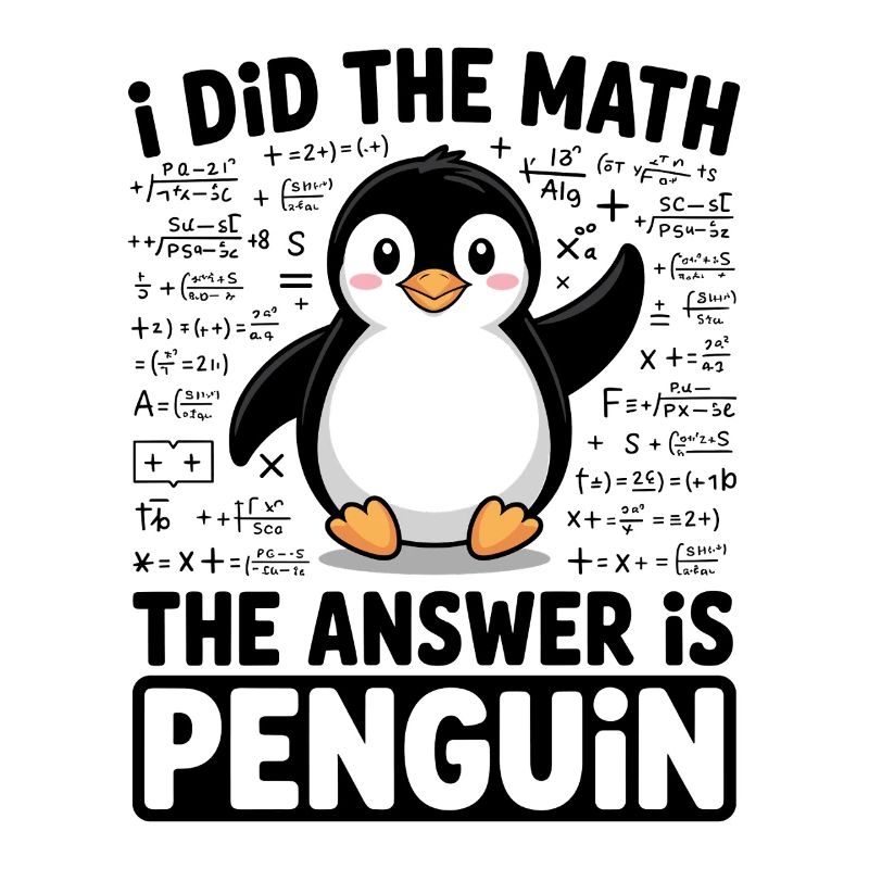 I Did The Math The Answer Is Penguin