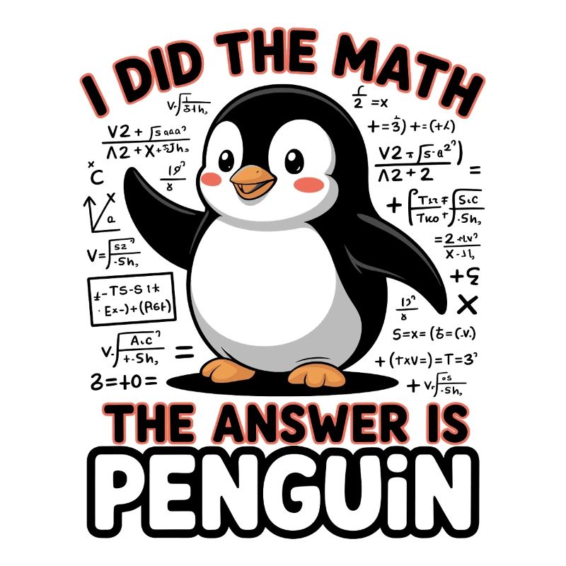 I Did The Math The Answer Is Penguin