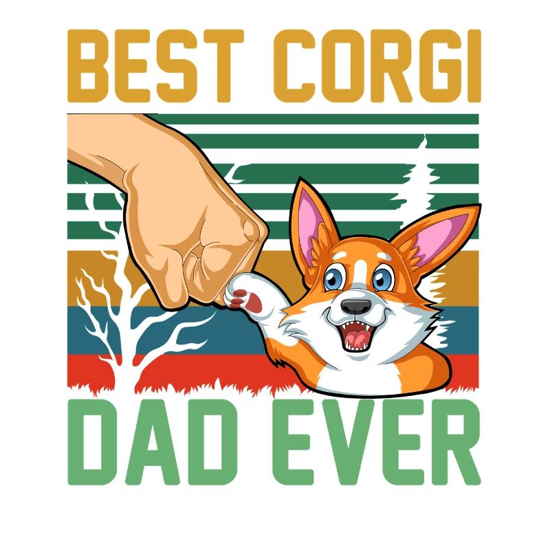 Best Corgi Dad Ever – Funny Corgi Owner Gift