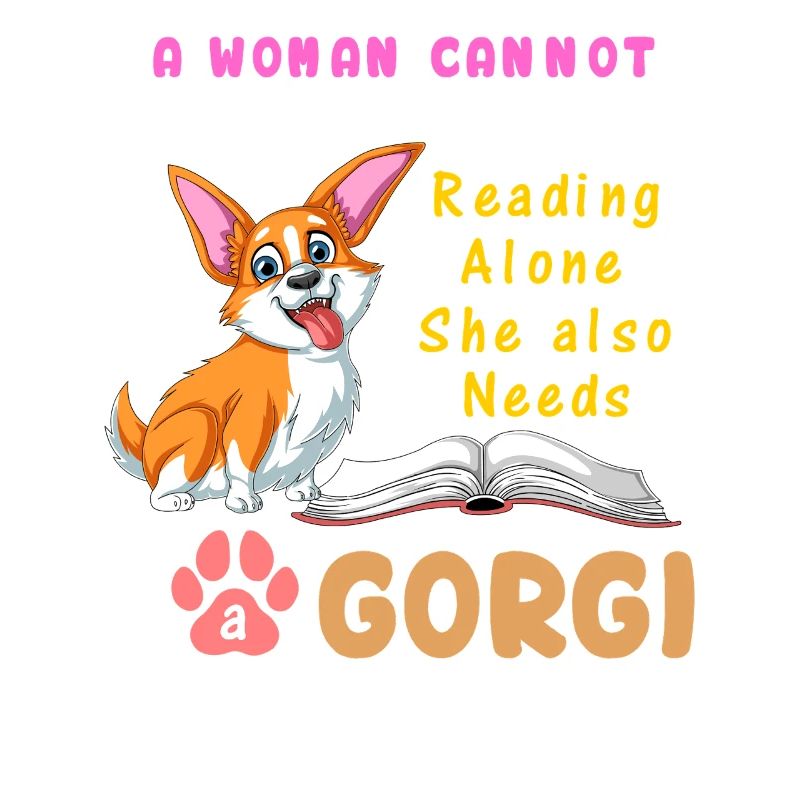 Frau braucht einen Corgi