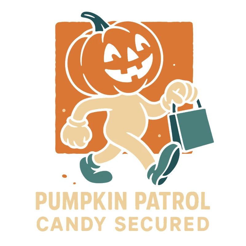Pumpkin Patrol Candy Secured Funny Halloween