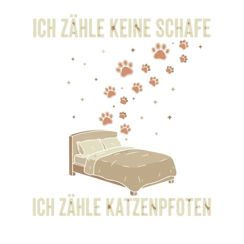 I Count Cat Paws Bed Decor