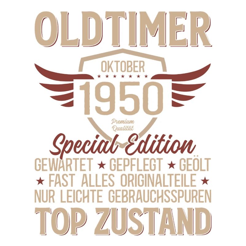 75. Geburtstag Geschenk Oldtimer Oktober 1950