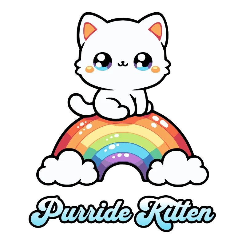 Purride Kitten - Mignon Rainbow Pride Chat lgbt