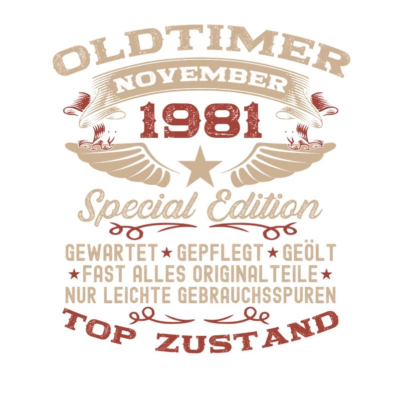 44. Geburtstag Geschenk Oldtimer November 1981