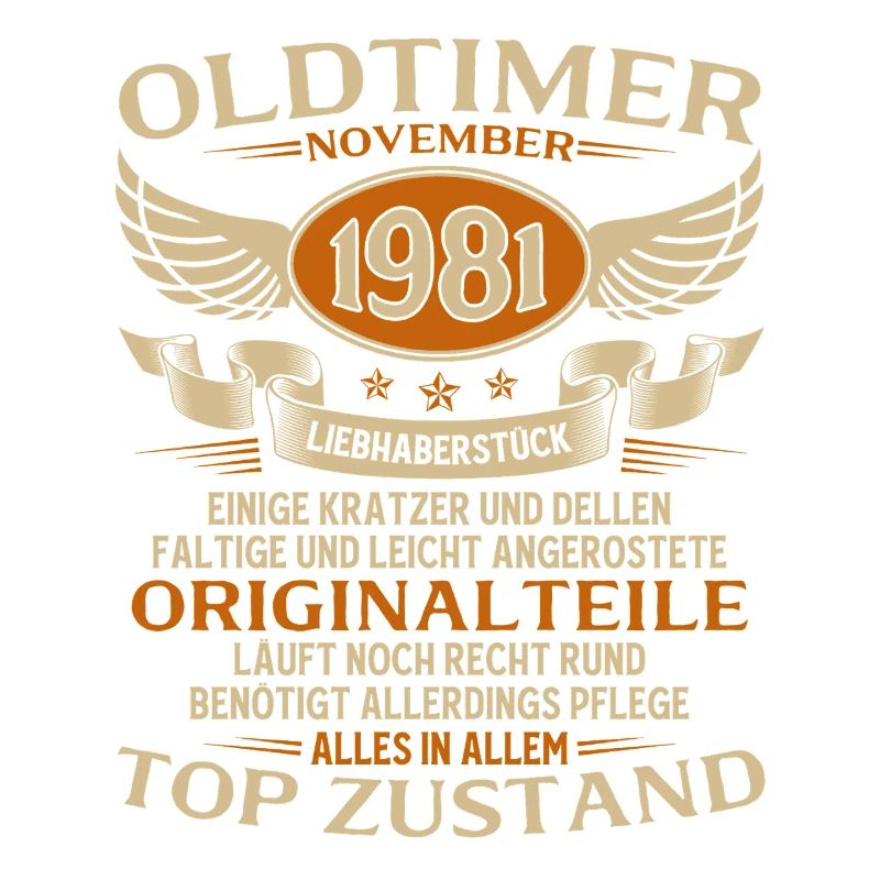 44. Geburtstag Geschenk Oldtimer November 1981