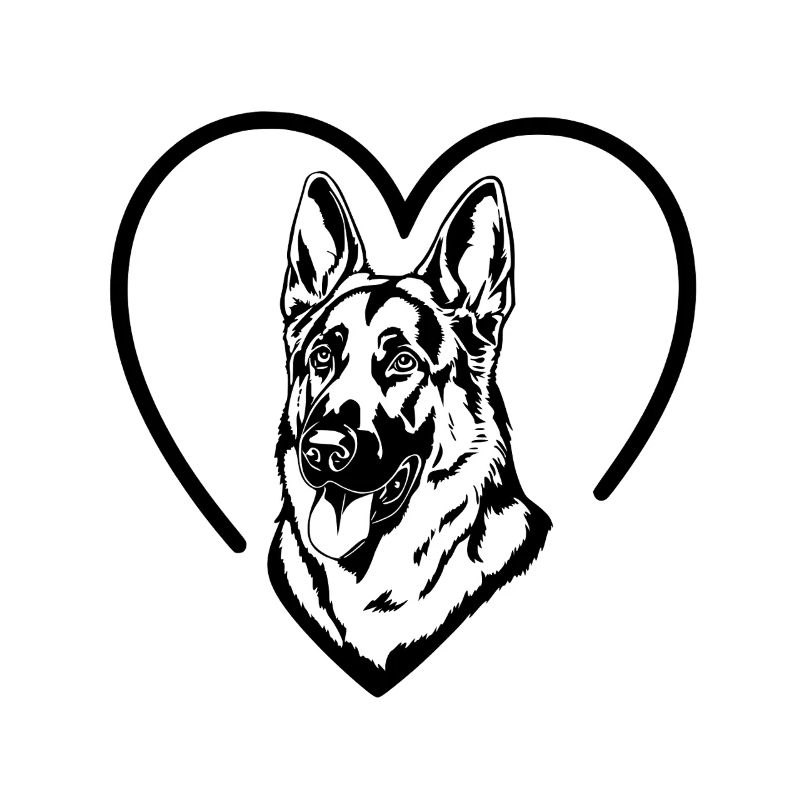 German Shepherd Illustration